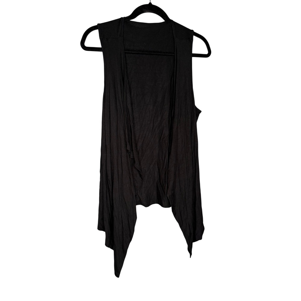 Comfy U.S.A. black lagenlook sleeveless‎ vest